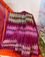 Maroon Monipuri Saree - Image 3